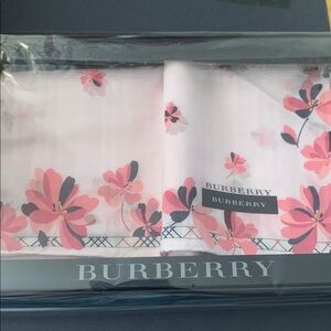 Burberry Pink Floral Handkerchief